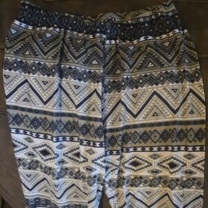 Agnes & Dora Gray Geometric Leggings Size S/M
